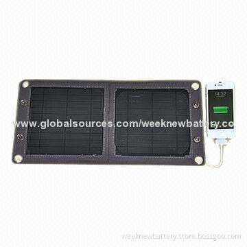 Solar Cellphone Charger for Mobile Phones, GPS, Digital Devices, 6W Solar Panel, Portable Solar